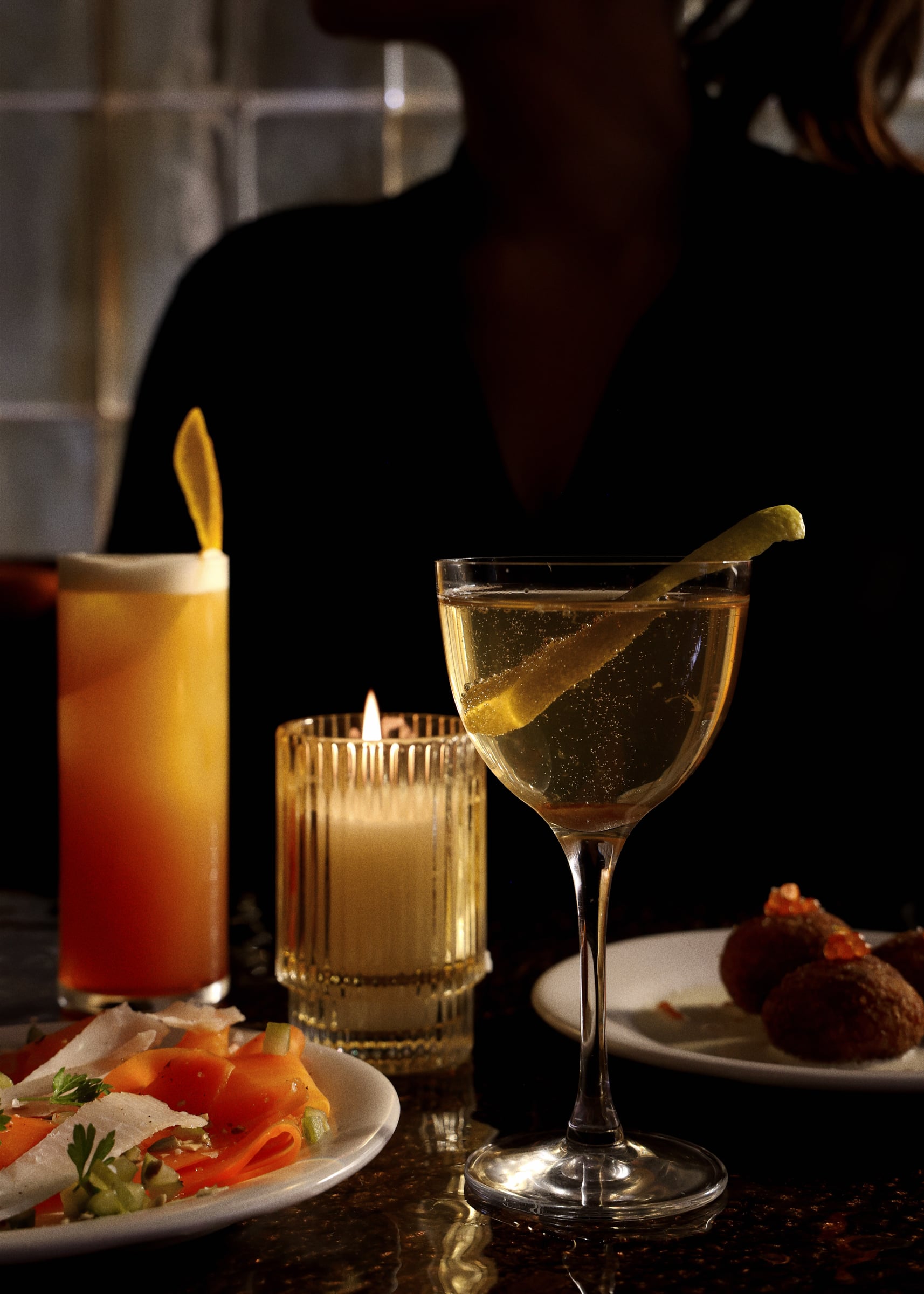 Cocktails and small plates at Napa Chapter One, photo @napa_chapter1