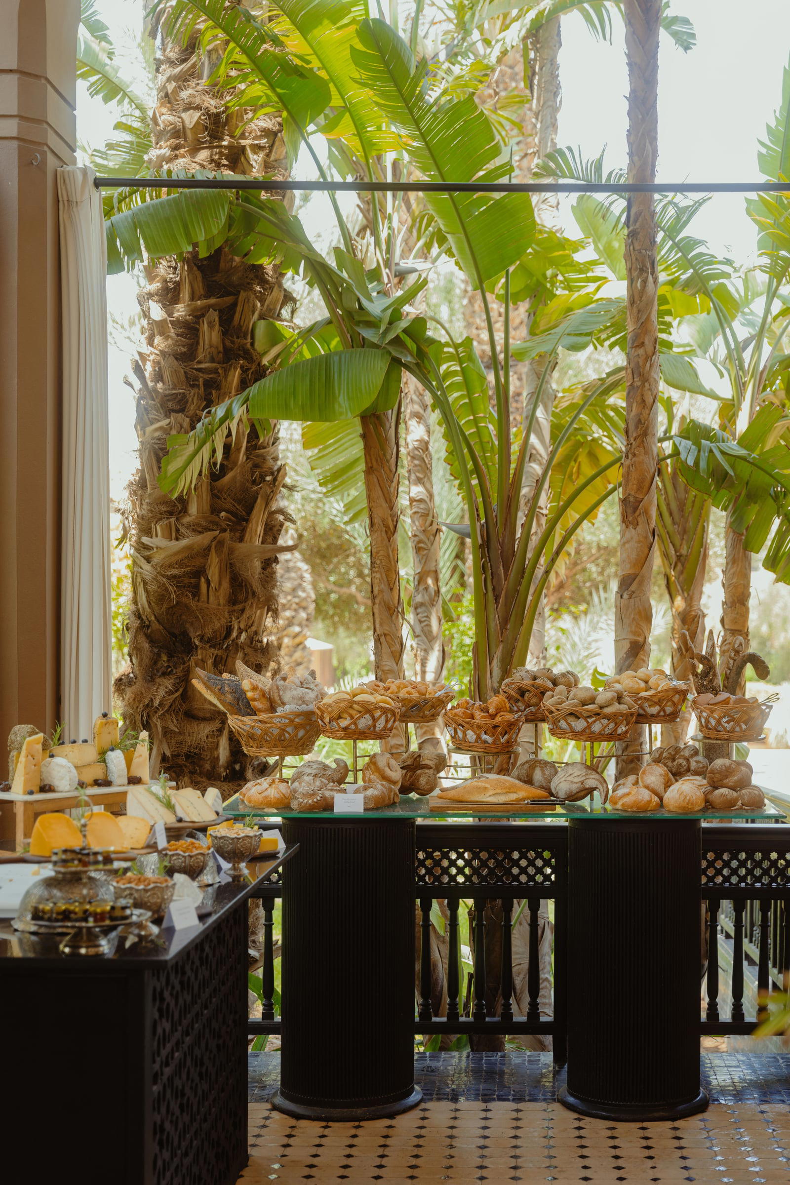 The buffet at Le Pavillon
