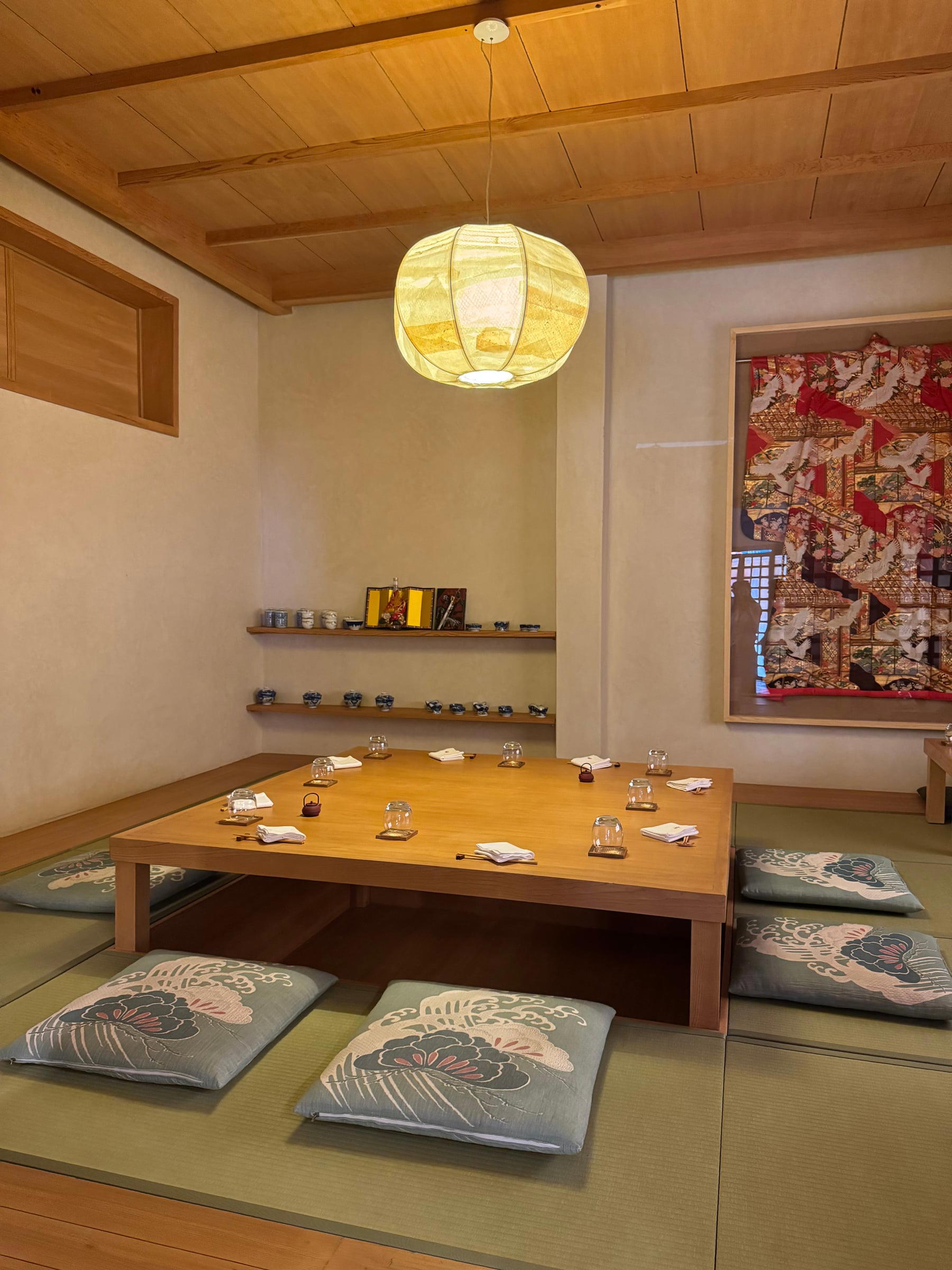 The private tatami room at IKI