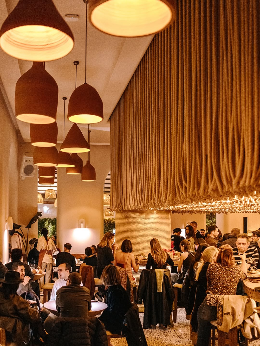 The dining room at Mizaan, photo @mizaanmarrakech