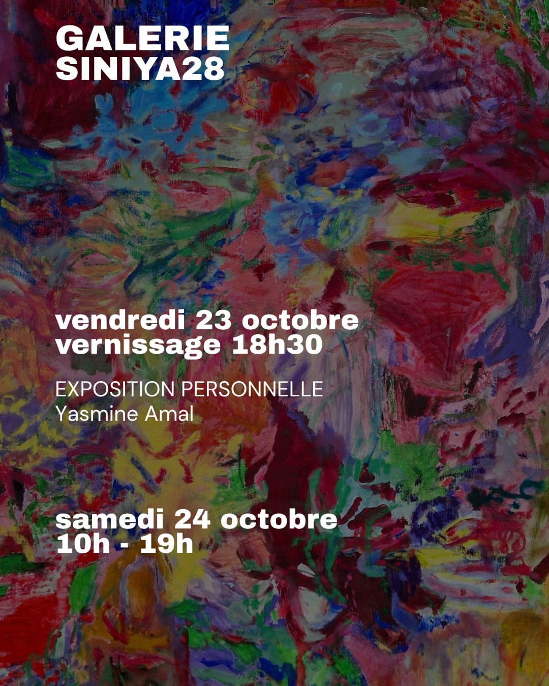 AMY programme, Galerie Siniya 28. Courtesy AMY - Art Meets You