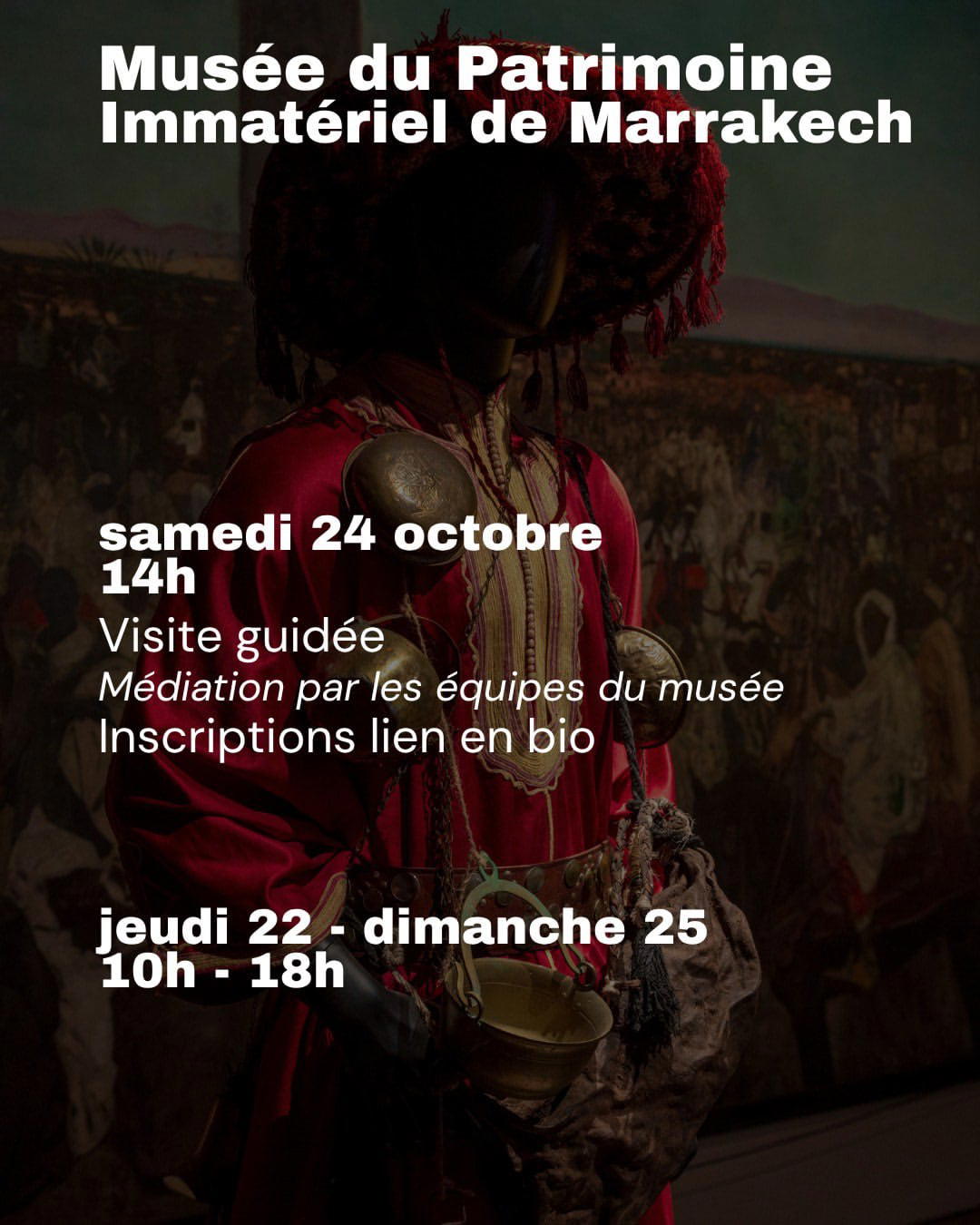 AMY programme, Musée du Patrimoine Immatériel de Marrakech. Courtesy AMY - Art Meets You