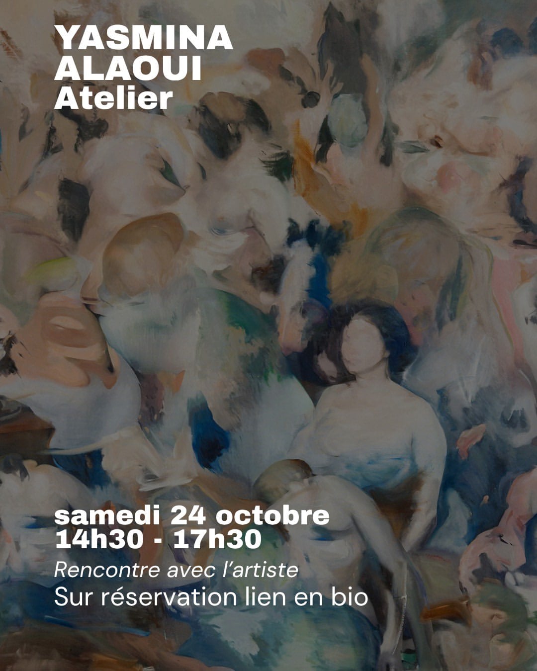 AMY programme, Yasmina Alaoui's studio. Courtesy AMY - Art Meets You