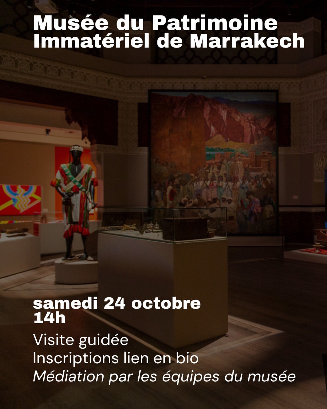 AMY programme, Musée du Patrimoine Immatériel de Marrakech. Courtesy AMY - Art Meets You