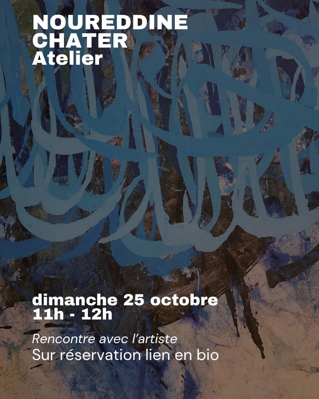 AMY programme, Noureddine Chater's studio. Courtesy AMY - Art Meets You