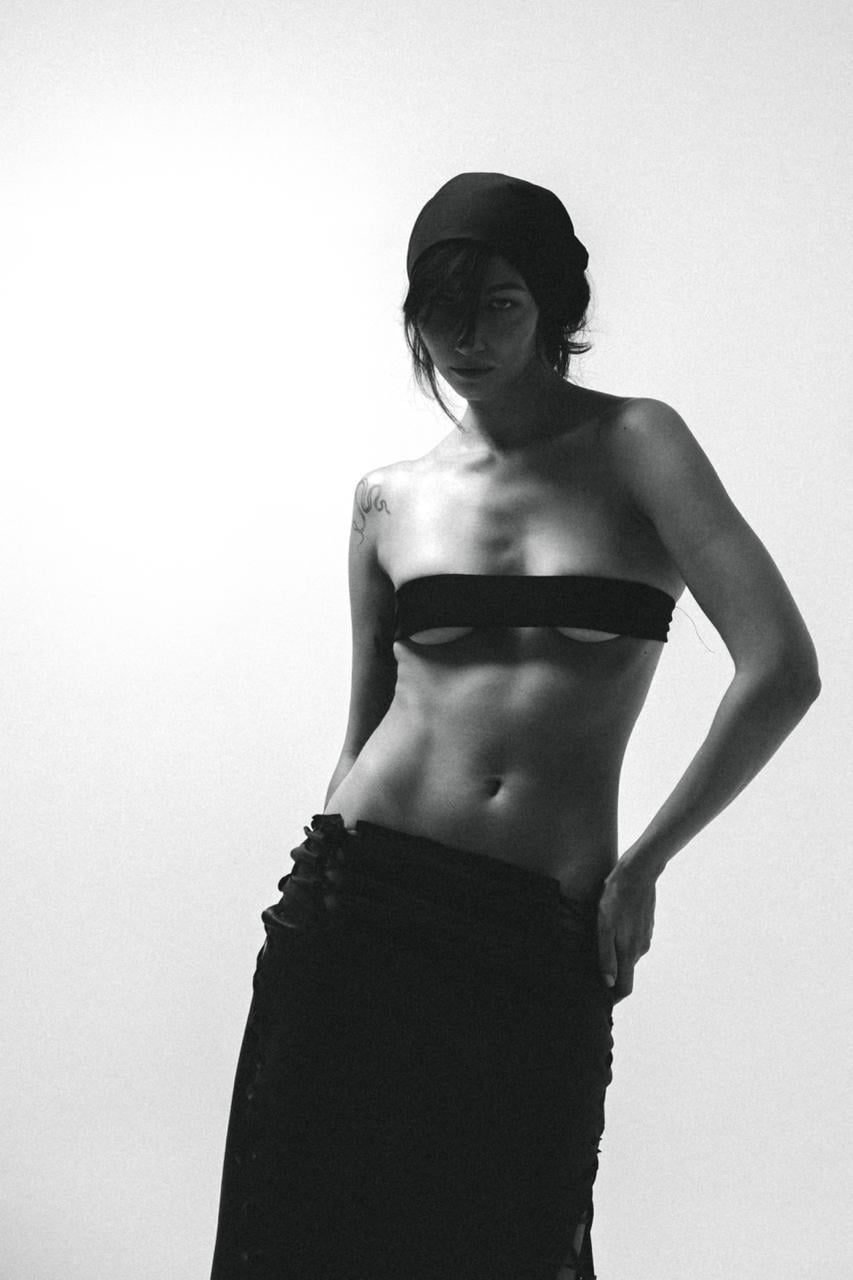 A look by House of Sensi, black and white. Courtesy House of Sensi