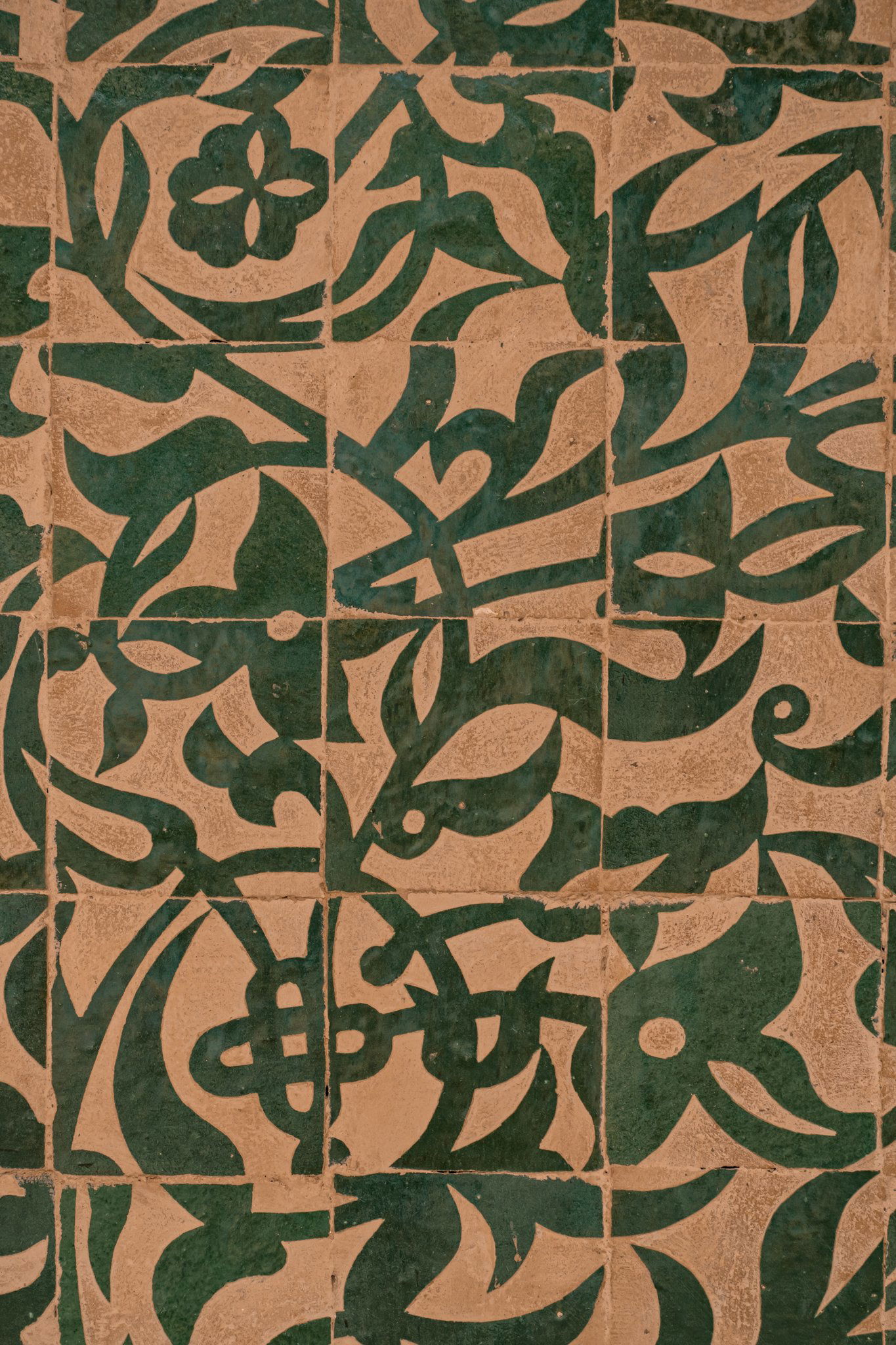 A wooden ceiling painted in the zouak tradition. Photo: Raphaël Métivet